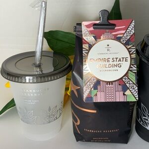 New York Starbucks Reserve Empire State Building Coffee and Cold Cup Gift Set